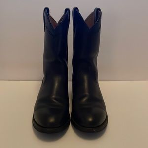 Ariat Black Leather Heritage Roper Western Boot Men's Size 7 1/2 D